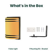 Techko Solar Wall Amber or White Light