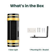 Techko Solar Wall Dual Direction Amber or White Light