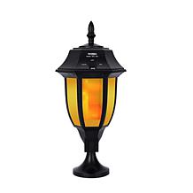 Techko Solar Wall or Pillar Light Flame or Still Light