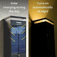 Techko Solar Wall Single Direction Amber or White Light
