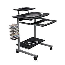 Techni Mobili Compact Computer Cart With Storage - Espresso