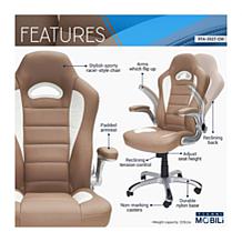 Techni Mobili High Back Executive Chair with Flip-Up Arms