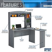 Techni Mobili L-Shaped Desk with Hutch