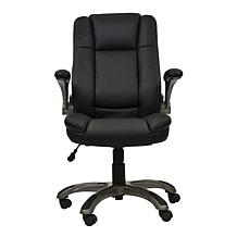 Techni Mobili Medium Back Executive Chair with Flip-Up Arms