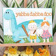 The Stamps of Life 5"x7" Long Neck Dino Shaped Card Fold-it Die Set