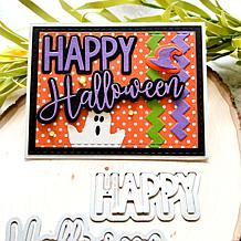 The Stamps of Life Cheerful Halloween Word Die Set