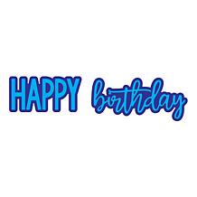 The Stamps of Life Cheerful Happy Birthday Die Set