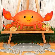 The Stamps of Life Crab Shaped Card Slimline Fold-it