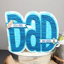 The Stamps of Life Dad Shaped Card Fold-it