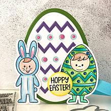 The Stamps of Life Easter Egg A2 Shaped Card Fold-it Die Set