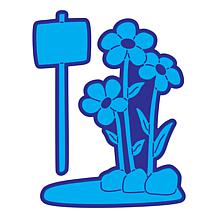 The Stamps of Life Flowers with Sign Background Die Set