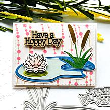 The Stamps of Life Frog Background Die Set