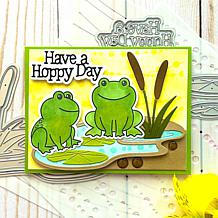 The Stamps of Life Frog Background Die Set