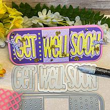 The Stamps of Life Get Well Soon Slimline Words Die Set