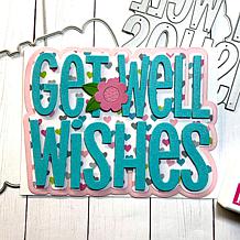 The Stamps of Life Get Well Wishes Shaped Card Fold-it Die Set