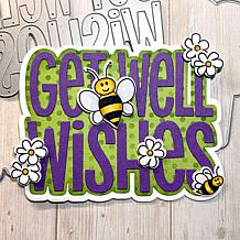 The Stamps of Life Get Well Wishes Shaped Card Fold-it Die Set