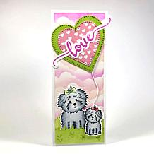 The Stamps of Life Happy Birthday Slimline Card Die Set