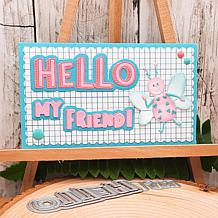 The Stamps of Life Hello My Friend Word Die Set