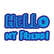 The Stamps of Life Hello My Friend Word Die Set
