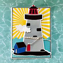 The Stamps of Life Lighthouse Shaped Card Fold-it Die Set