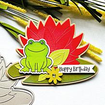The Stamps of Life Lily Pad A2 Shaped Card Fold-it Die Set