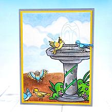 The Stamps of Life morebirdbath2stamp Clear Stamp Set