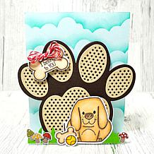 The Stamps of Life Paw Print Fold-It Die
