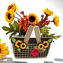 The Stamps of Life Picnic Basket Shaped Card Fold-it