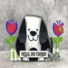 The Stamps of Life Puppy A2 Shaped Card Fold-it Die Set