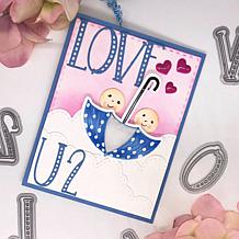 The Stamps of Life Striped Alphabet Die Set