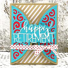 The Stamps of Life Trendy Happy Retirement Die Set