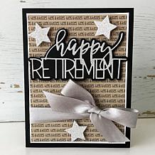 The Stamps of Life Trendy Happy Retirement Die Set