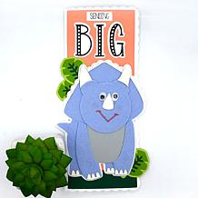 The Stamps of Life Triceratops Shaped Card Fold-it Die Set