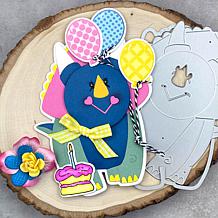 The Stamps of Life Triceratops Shaped Card Fold-it Die Set