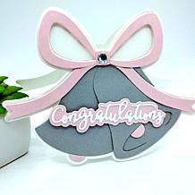 The Stamps of Life Wedding Bells Shaped Card Fold-it