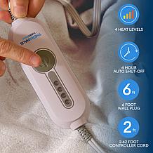 Therahaus by Therapedic Heated Throw 50x60 Inches Ivory