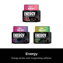 Thirsti ENERGY Peach Mango Flavored Water Drops (Sweetened)