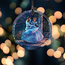Thomas Kinkade Disney Glass Hanging Print - Cinderella Dancing