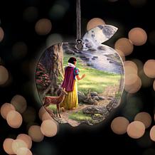 Thomas Kinkade Disney Hanging Print - Snow White Discovers Cottage