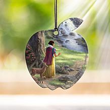 Thomas Kinkade Disney Hanging Print - Snow White Discovers Cottage