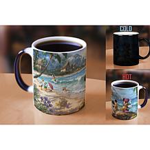Thomas Kinkade Disney Mickey and Minnie in Hawaii Heat-Sensitive Mug
