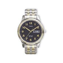 Timex Men's 2-Tone Charcoal Gray Dial Easy Reader Watch
