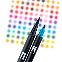 Tombow Dual Brush 54-pc Pen Set and Zipper Marker Case