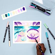 Tombow Dual Brush Pen Art Markers - Mermaids Palette 10-Pack
