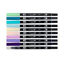 Tombow Dual Brush Pen Art Markers - Mermaids Palette 10-Pack