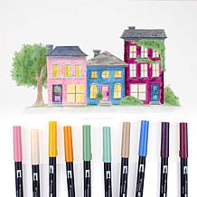 Tombow Dual Brush Pen Set 10-pack - Cottage