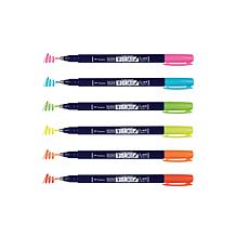 Tombow Fudenosuke Neon Brush Pens 6-pack
