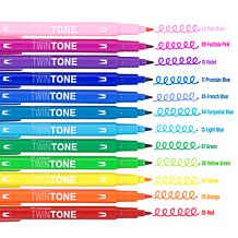 Tombow TwinTone Dual Tip Markers 12-pack