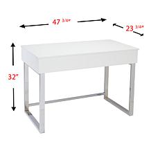 Torrin Adjustable Height Sit-to-Stand Desk - White