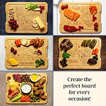 Totally Bamboo Flip, Serve & Store State-Themed Charcuterie Board